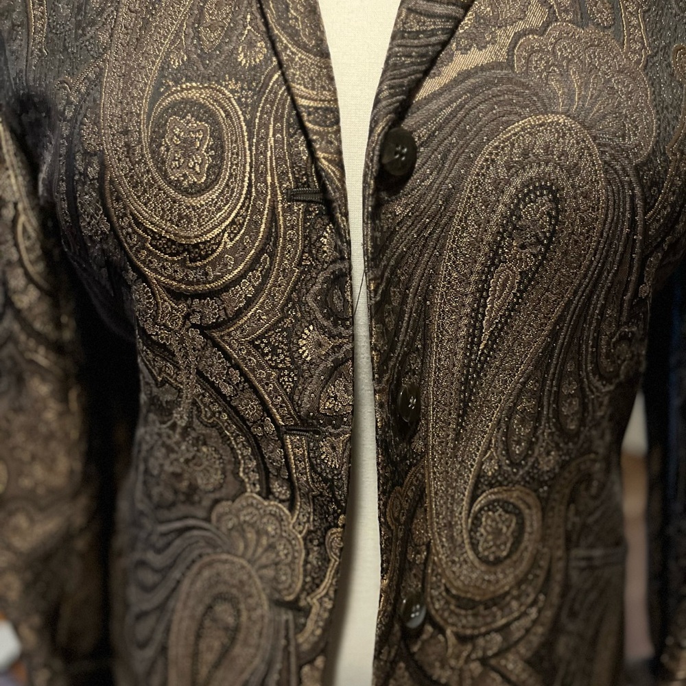 Paisley Brown Women's Jacket by Jones New York - Picture 2 of 7